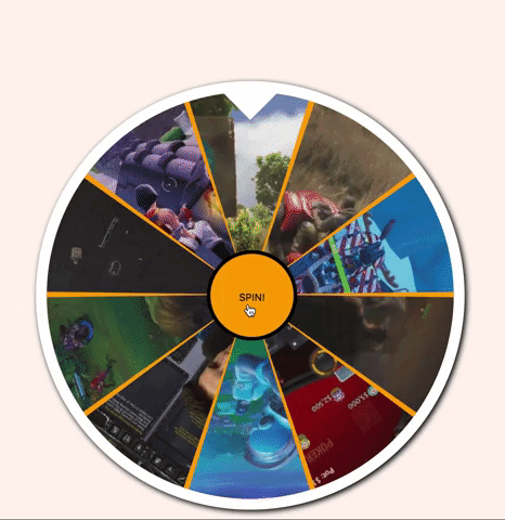 react random selection wheel